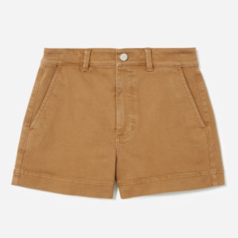 Everlane Cotton Twill Shorts Ochre 4